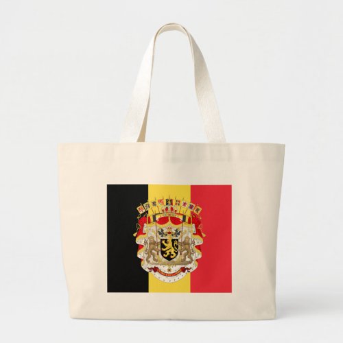 Belgium Flag  COA Large Tote Bag