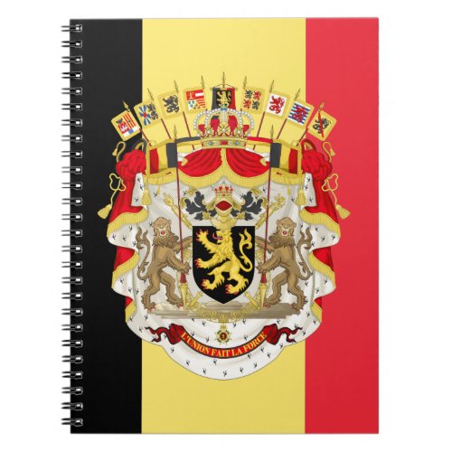 Belgium Flag  COA Notebook