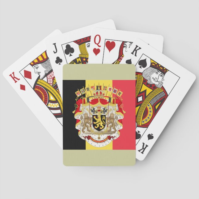 Belgium Flag & COA Poker Cards (Back)