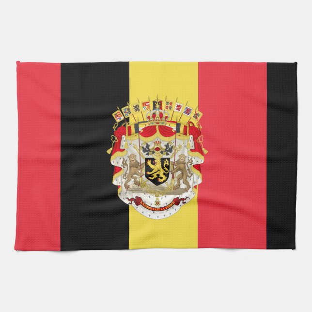 Belgium Flag & COA Towel (Horizontal)