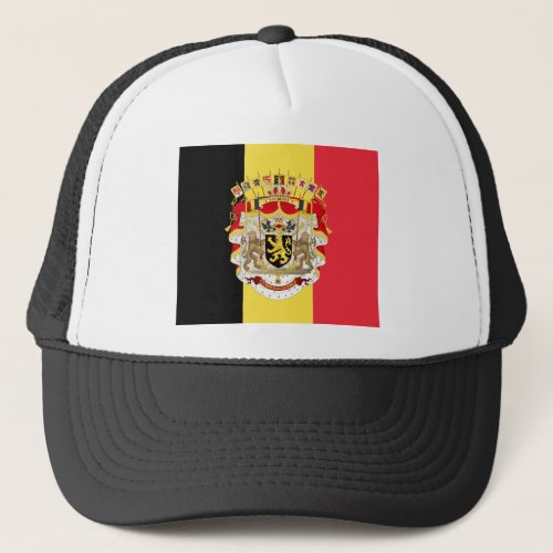 Belgium Flag  COA Trucker Hat