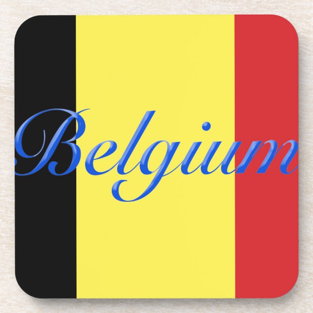 Belgium flag coaster (Front)
