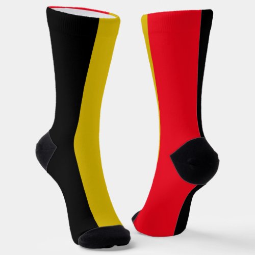 Belgium flag_coat of arms  socks