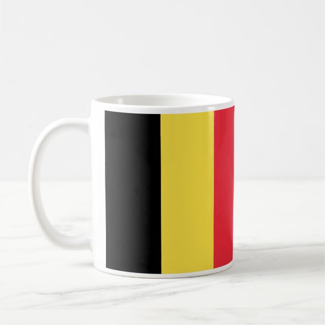 Belgium Flag Coffee Mug (Left)