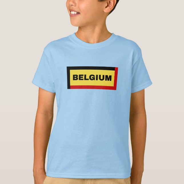 Belgium Flag Colors T-Shirt (Front)