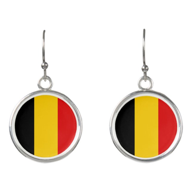 Belgium flag earrings (Front)