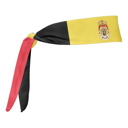 Belgium Flag Elegant Patriotic Tie Headband
