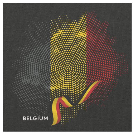Belgium flag fabric