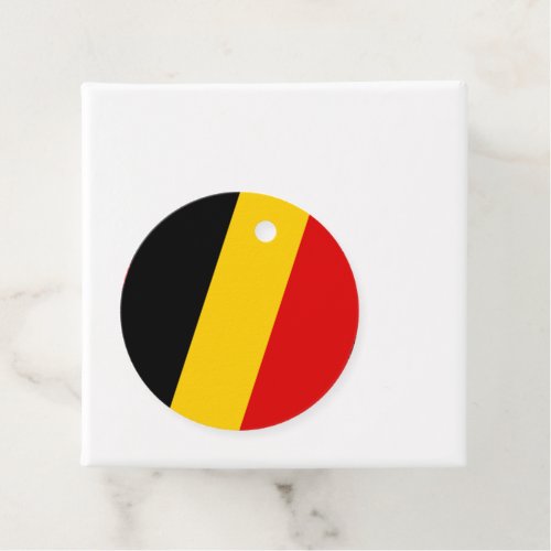 Belgium flag favor tags