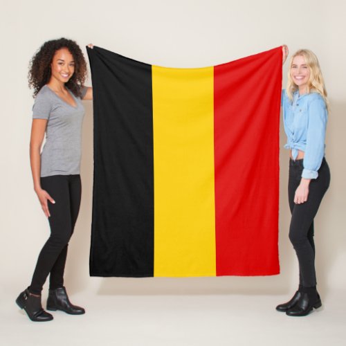 Belgium flag fleece blanket