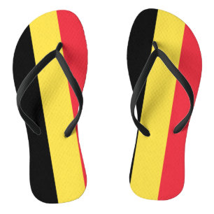 Belgium Flag Flip Flops