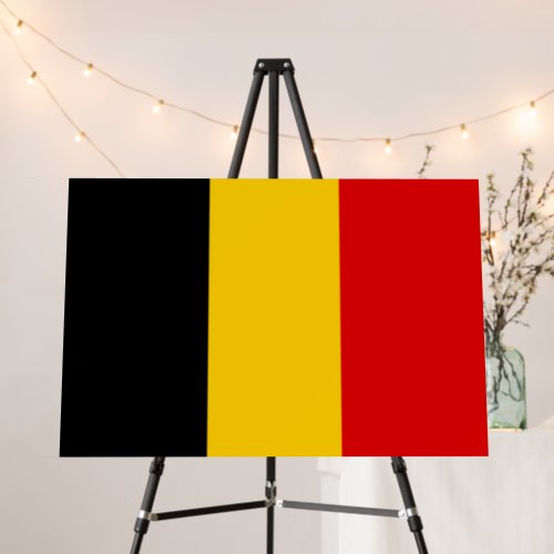 Belgium flag foam board