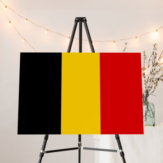 Belgium flag foam board (In Situ (Stand))