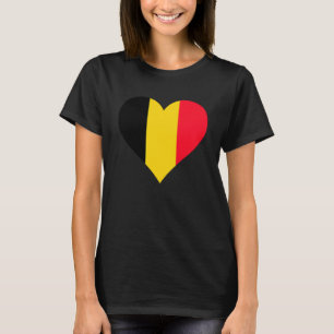 Belgium Flag Heart Belgium Gifts Love Belgium Pull T-Shirt