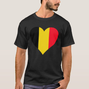 Belgium Flag Heart Belgium Gifts Love Belgium T-Shirt