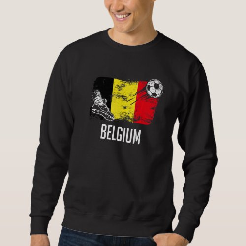 Belgium Flag Jersey Belgian Soccer Team Belgian Sweatshirt