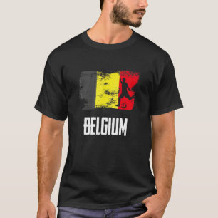 Belgium Flag Jersey Belgian Soccer Team Belgian T-Shirt