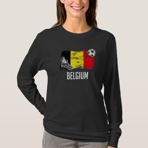 Belgium Flag Jersey Belgian Soccer Team Belgian T_Shirt