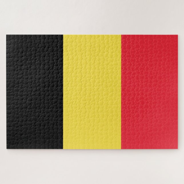 Belgium Flag Jigsaw Puzzle (Horizontal)