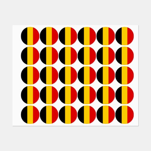 Belgium flag labels