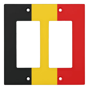 Belgium flag light switch cover