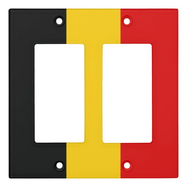 Belgium flag light switch cover (Front)