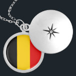 Belgium flag locket necklace<br><div class="desc">An ideal gift for all those who are patriotic of their country!</div>