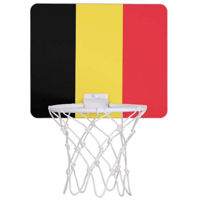 Belgium Flag Mini Basketball Hoop (Front)