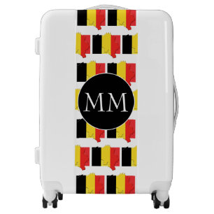 BELGIUM Flag Monogram Luggage
