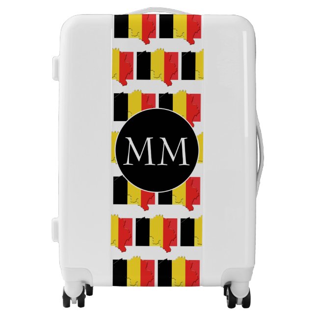 BELGIUM Flag | Monogram Luggage (Front)