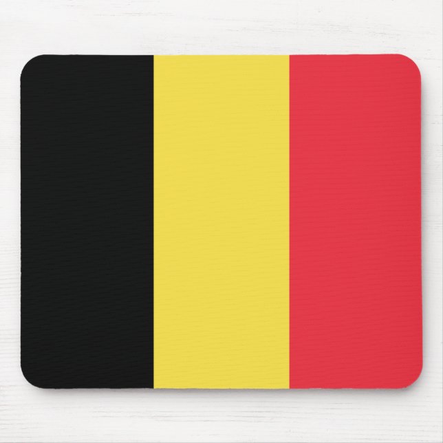 Belgium Flag Mouse Pad (Front)