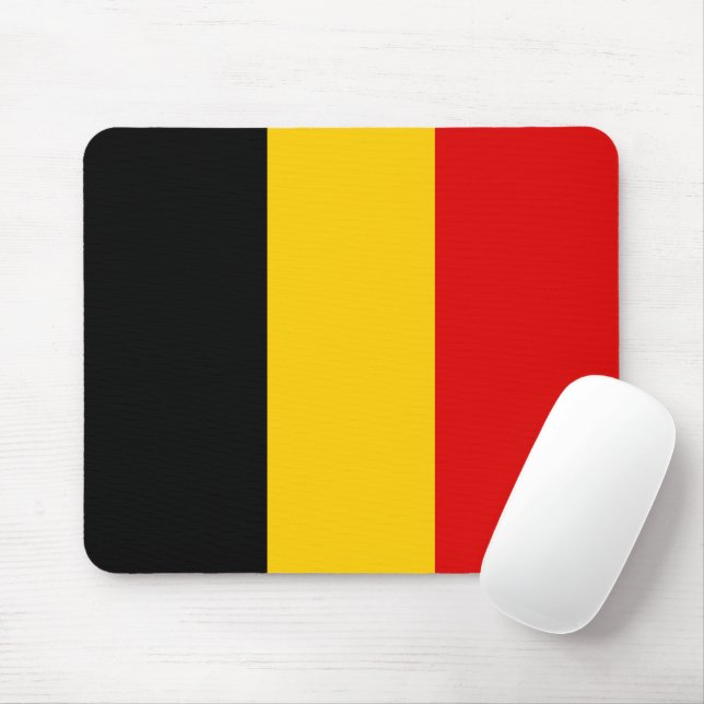 Belgium flag mouse pad (With Mouse)