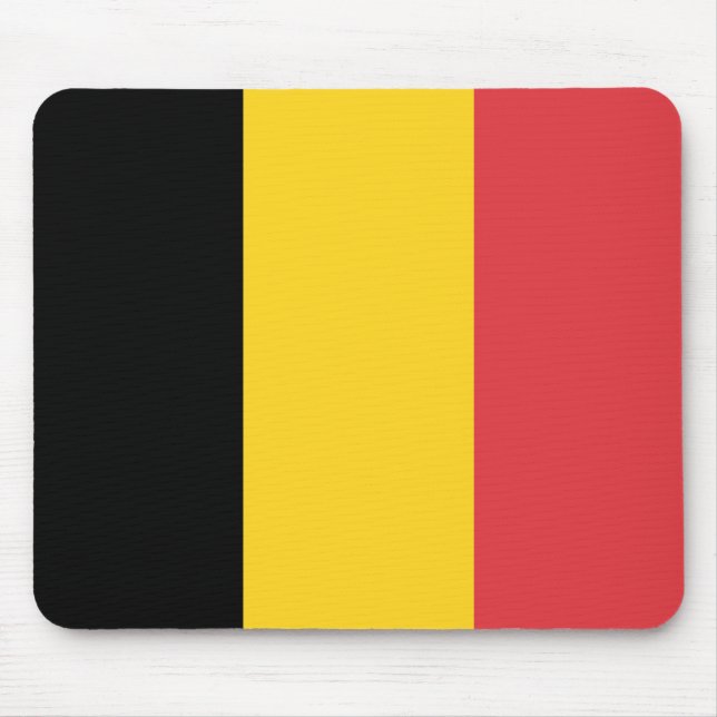 Belgium Flag Mouse Pad (Front)
