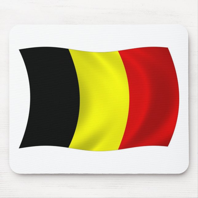 Belgium Flag Mousepad (Front)