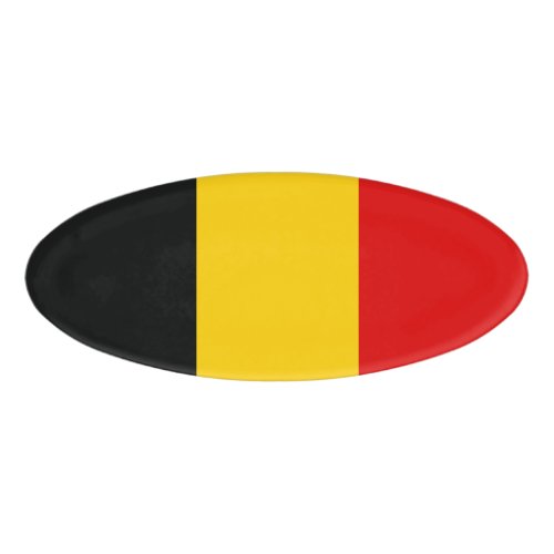 Belgium flag name tag