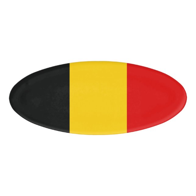 Belgium flag name tag (Front)