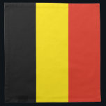 Belgium Flag Napkin<br><div class="desc">The design on this napkin is the flag of Belgium carefully conformed to the square shape. The perfect place setting when serving Belgian cuisine.</div>