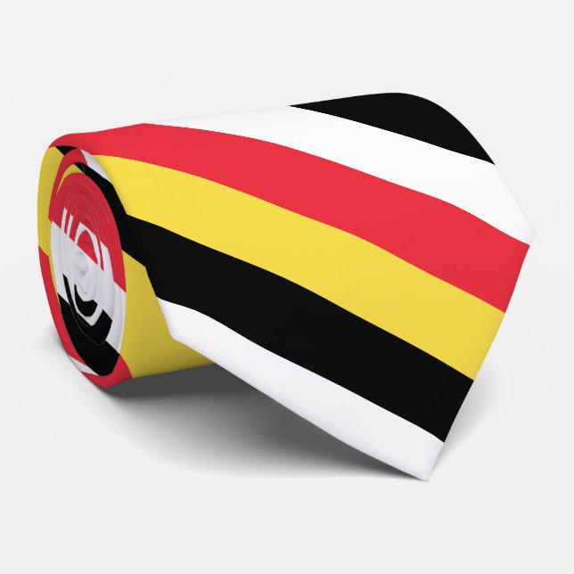 Belgium Flag Neck Tie (Rolled)