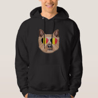 Belgium Flag Norwich Terrier Dog Belgium Pocket