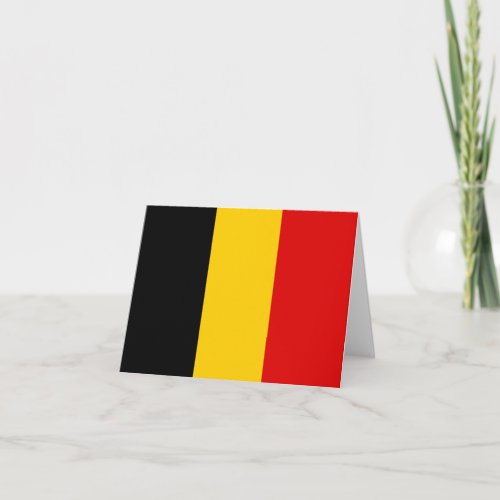 Belgium flag note card