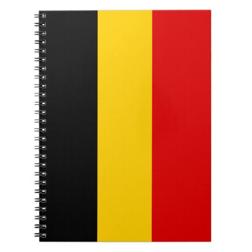 Belgium flag notebook