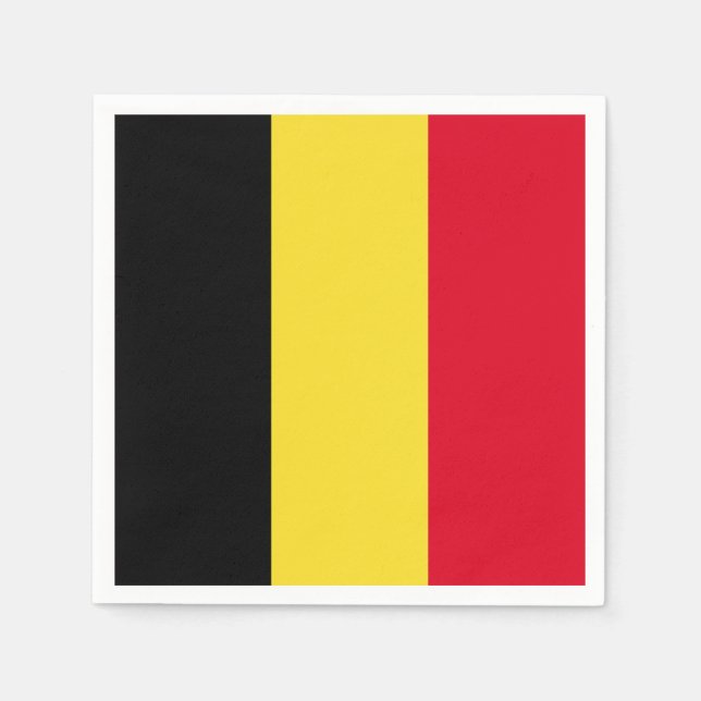 Belgium Flag Paper Napkins (Front)