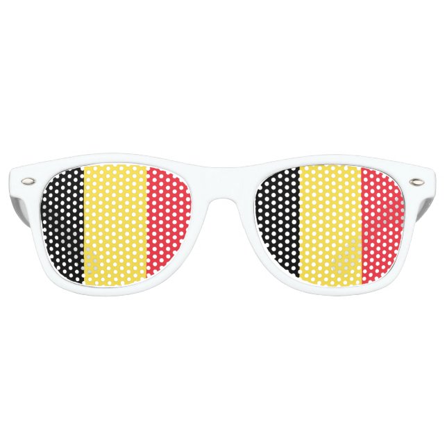 Belgium Flag Party Shades Sunglasses (Front)