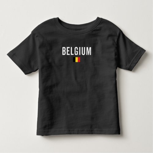 Belgium Flag _ Patriotic Flag Toddler T_shirt