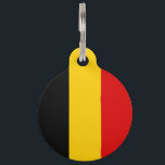 Belgium flag pet ID tag<br><div class="desc">An ideal gift for all those who are patriotic of their country!</div>