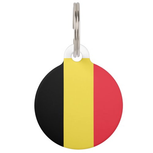 Belgium Flag Pet Tag
