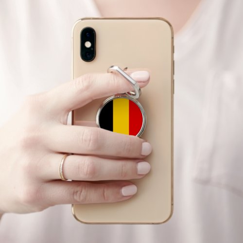 Belgium flag phone ring stand