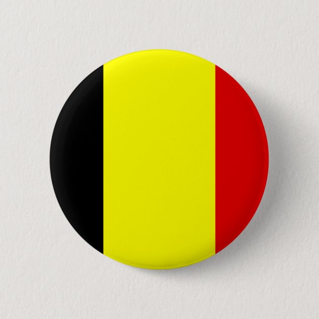 Belgium flag pinback button (Front)