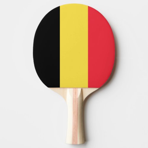 Belgium Flag Ping Pong Paddle