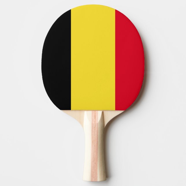 Belgium Flag Ping-Pong Paddle (Front)